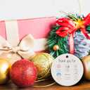 2 x Teacher Christmas Ornament, Teacher Gifts for Christmas, Thank You Gifts for Women, Ceramic Ornament