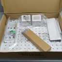 Clamp-on Desk Pegboard, Desk Organizer for Office Gaming Home, Magnetic Metal Peg Board with 15 Accessories, Privacy Panel for Office, 20.4" x 16.5", Large, White