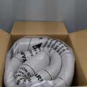 BYBYME Tri-Folding Corduroy Mattress, 6 Inches Gel Folding Mattress Topper, Foldable Soft Guest Bed Camping Pad, Washable Cover (Grey, Twin)