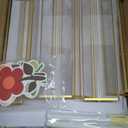 8X10 Gold Frames Double Sided Acrylic Sign Holder Tabletop Picture Frames Vertical Display Stand for Photos Wedding School Home,Set of 6