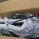 All Terrain Knee Scooter for Adults, Foldable Rolling Knee Scooter with DIY Stickers & Shock Absorber, Steerable Knee Walker for Broken Foot, Ankle Injuries & Surgery, Better Crutch Alternative (Cream Purple)