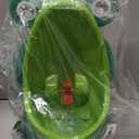 Frog Pee Training,Cute Potty Training Urinal for Boys with Funny Aiming Target,Green Urinals for Toddler Boy