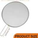 Stainless Steel Splatter Guard, 13-Inch Silver Grease Splatter Guard for Frying Pan, Cooking Pots, and Skillets - Ideal for Kitchen and Dining Room Use