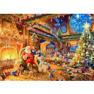 Christmas Puzzles 1000 Pieces, Santa Clause Christmas Puzzle, Santa's Cabin Christmas Puzzles, Christmas Puzzles For Adults 1000 Piece Puzzle For Adults Christmas, Christmas Jigsaw Puzzles