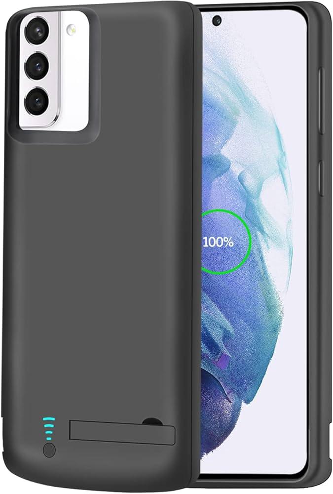 Battery Case for Samsung Galaxy S21, 4800mAh Rechargeable Extended Battery Charging Charger Case