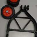 String Trimmer Wheel Attachment, Lawn Mower Auxiliary Wheel, Push Behind Weed Trimmer, Adjustable Support Wheels for String Trimmer Weedeaters Grass Cutter Brush Cutter Garden (Black)