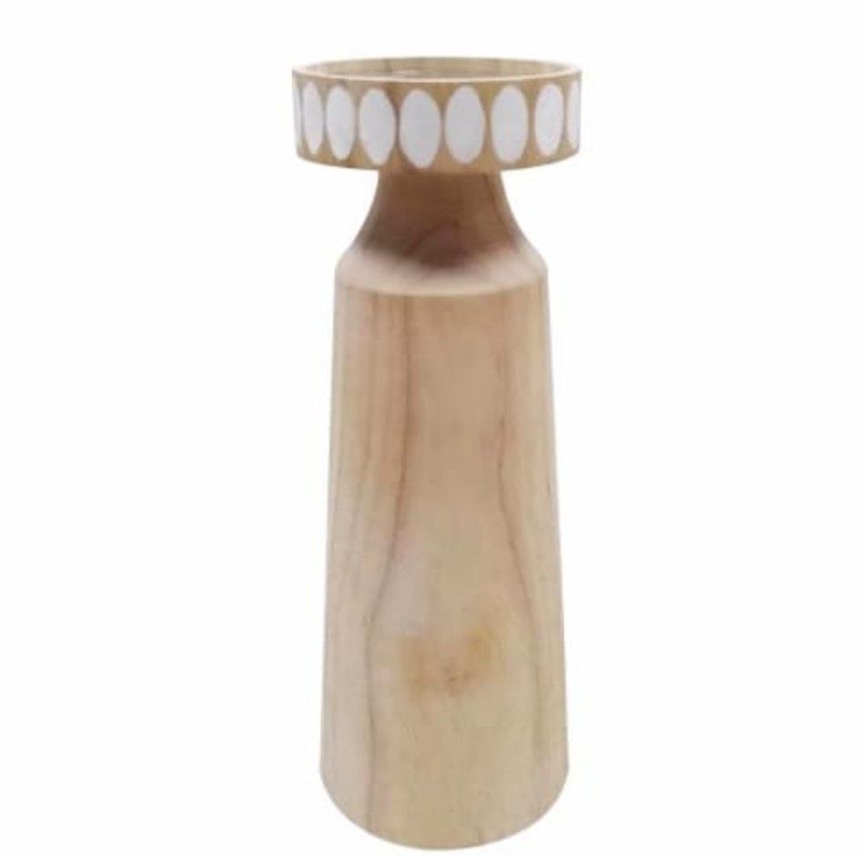 wooden tealight candle holder