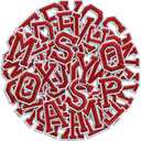 Letter Iron On Patches, A-Z Alphabet Embroidery Applique Patch, DIY Decorative Heat Press Name Patches for Clothing Jeans Jackets Backpacks Hats (Red 104 Pcs)