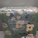 GarveeHome 5x7 Christmas Area Rug Sage Green Washable Rugs for Living Room Bedroom, Soft Low Pile Non Slip French Country Floor Mat Botanical Floral Print Throw Rug Indoor Carpet Dining Room Playroom