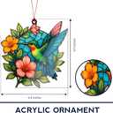 5 x Hummingbird Gifts for Women - Christmas Ornament 2026 - Beautiful Christmas Ornaments Decorative Hummingbird with Meaningful Story Card Humming Bird Valentines Birthday Teacher Gift