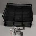 Under Desk Drawer Organizer No Drilling 2 Slide Out Drawer Under Table Storage Drawer Clamp On Under Desk Management Drawer Organizer Suitable for Home and Office