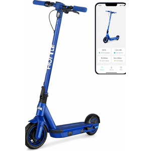 Hurtle Electric Scooter, 350W/500W Motor, Max 30 Miles Range, 16/18 Mph Top Speed, 8.5''/10'' Tires, Dual Braking, Kick Scooter, 2 Wheels and Height Handlebars, Blue