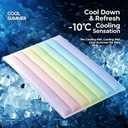 Dog Cooling MatPet Rainbow Gradient Ice MatPet Ice MatPet Cooling PadCooling Gel Pad for Dogs & CatsPet Non-Toxic PVC Summer Sleeping BedHand WashableCat and Dog Accessories (35.5" x 23.6")