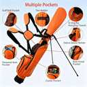 Lightweight Stand Golf Bag with Cooler Rain Cover 7 Clubs Capacity