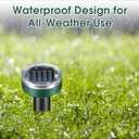 Mole Repellent for Lawns - Ultrasonic Gopher Repellent Solar Powered for Garden,Yard - Waterproof Sonic Mole Spike for Snake,Chipmunk,Outdoor Pest Control Vole Deterrent