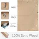 24x36 Solid Wood Picture Frame, Natural Wood Poster Frame with Paper Mat, Display picture 20x30 with mat or 24x36 without Mat, Set of 2 Oak Wood Grain