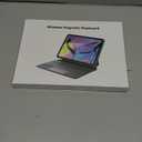 GreenLaw for iPad 11th(A16,2025)/10th(2022) Generation Case with Keyboard, Magic-Style Keyboard Stand, 7 Color Backlit, Stain-Resistant Surface, Multi-Touch Trackpad, White