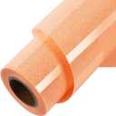 TORC Orange Glitter HTV Orange Heat Transfer Vinyl HTV Rolls, 12" x 12 ft Iron on Vinyl for T Shirts Orange Glitter HTV Vinyl for All Cutter Machines Easy to Cut & Weed for Heat Vinyl Design 1 Roll