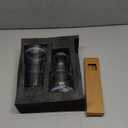 SoulTimes 20oz Glass Tumbler with Lid and Glass Straw Set of 2, Clear Reusable Iced Coffee Cup, Drinking Glass for Coffee, Tea, Juice, Smoothies  Durable & Elegant Glassware