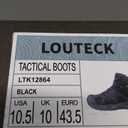 Men's Military & Tactical Boots  Waterproof & Comfortable Black Boots for Men, Perfect for Work, EMS, Hiking, and Combat (9 Wide)