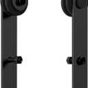 skysen Cabinet Sliding Barn Door Hardware Kit Super Mini Sliding Door Hardware for Wardrobe Cabinet TV Stand (ykd2-Roller Set)