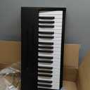Kids Piano Keyboard, Digital Piano for Kids, Music Educational Instrument Toy, Wood Toy for 3+ Girls and Boys (Black, 37 Keys)