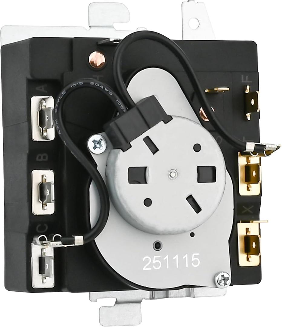 WE04X24550, 234D2377P004 Dryer Timer Compatible with GE/Hotpoint GTD42GASJWW, XTD72E8STWS, ETD48EASWWB Dryer etc. OEM Upgraded TMD14M30 Timer Replacement TMD16M12 234D2377P003 WE04X24549 221027 etc