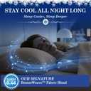 Cooling Sheets - BreezeWeave 4 PC King Size Cooling Bed Sheets for Hot Sleepers & Deep, Cool Rest - Cloud Soft, Silky Smooth, 16 in Deep Pocket, Ultra Durable (Cool Grey)