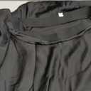 Amy Babe Women's Satin Silky High Waist Maxi Skirt Elegant Elastic Waistband A Line Long Skirts, Black, X-Large