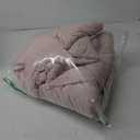 BOURINA Embroidery Quilt Set 3-Piece Oversized Queen Quilt Set Pre-Washed Microfiber Ultra Soft Lightweight Star Embroidery Bedspread Coverlet Set, Flesh Pink