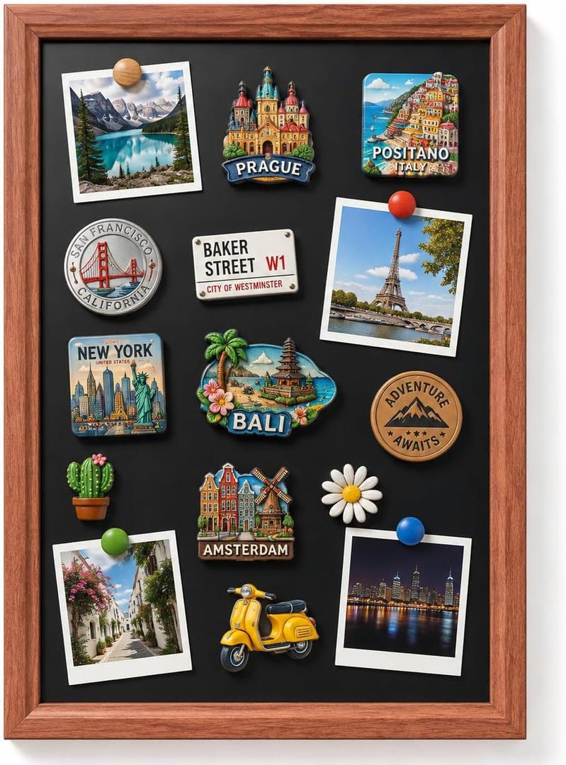 Magnetic Board for Wall,11.8" x 16.9",Fridge Magnet Board