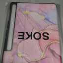 Soke Galaxy Tab S8+/S7 FE/S7 Plus Case with S Pen Holder [SM-X800/X806/T730/T736B/T970/T975] - Shockproof Stand Folio Case for Samsung Tab S8+ 2022/S7 FE 2021/S7 Plus 2020 12.4" Tablet,Dreamy Marble