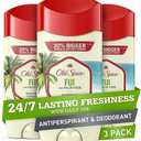 Old Spice Men's Antiperspirant & Deodorant, 24/7 Lasting Freshness, Advanced Sweat & Odor Protection with Skin Conditioners, Invisible Solid, Fiji with Palm Tree Scent, 3.4 oz (Pack of 2)