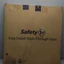 Safety 1st Easy Install 28'' Walk Thru Gate, Fits Between 29'' and 38'', Black, 1-Pack,(GA105CBLK)