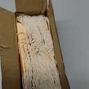 100 Large Manila Paper Tags with String Attached - # 8, 6 1/4" x 3 1/8" - Shipping Tags with String for Labeling, Blank Hang Labels with Ties