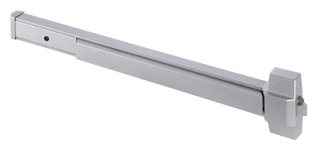 Rim Exit Device, Satin Aluminum, Passage
