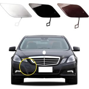 Car Front Bumper Tow Hook Cover Compatible with Mercedes Benz E-Class W212 E300 E350 E400 E550 2010 2011 2012 2013 Trailer Cover Cap A2128850126 2128850126 Tow Hook Cap Car Accessory Black
