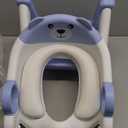 Potty Training Seat, Upgrade Toddler Toilet Seat for Kids Boys Girls, 2 in 1 Potty Training Toilet for Kids, Splash Guard Anti-Slip Pad Step Stool(Blue)