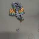 3D Printed Flying Dragon Egg - 7" Winged Dragon in Diamond Easter Eggs, Flexible Crystal Animal Inside, Mystery 3D Gift, Desk Decoration, Fidget Toy (M Rainbow)