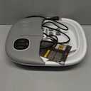 Medical king Foot Spa with Heat and Massage and Jets Includes A Remote Control A Pumice Stone Collapsible Foot Spa Massager with Heat and Massage Bubbles and Vibration (Grey)