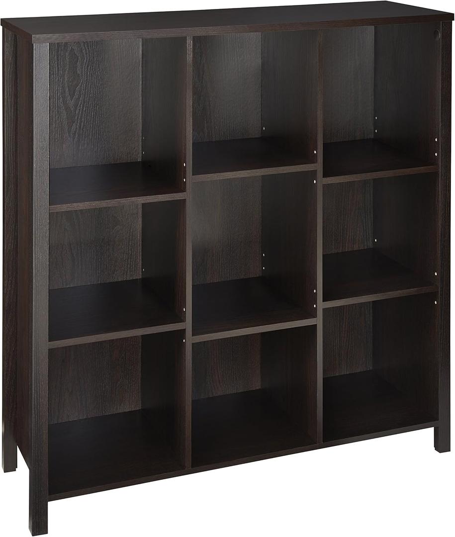 ClosetMaid BR & Name Internal 16058 Premium Adjustable 9-Cube Organizer, Black Walnut