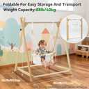 5-in-1 Baby and Toddler Foldable Swing Set with Stand, Classic Swing, Swing-Seat, Baby Jumper, Hammock, Play Tent