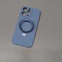 MagRing Designed for iPhone 14 Pro Max Case, Liquid Silicone [Moisturizing Factor] Extreme Soft Slim Phone Case with Stand [Compatible with MagSafe]for 14 Promax 6.7 inch Men Women, Mint Blue