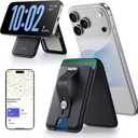 ESR Geo for Magsafe Wallet with Full Find My Functionality,5 Card-Holder Stand Grip for Phone Case, RFID Blocking, Magnetic Wallet for iPhone 17e/17/16/15/14/13/12 Series, with Adjustable Stand, Black