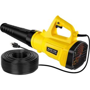 Leaf Blower, 3000W High Power Turbine Handheld Electric Leaf Blower, with 82 feet Extra Long Power Cord, 6-Gear Wind Speed Regulation, for Lawn Care, Yard, Garage, Patio, Blowing Leaves and Snow