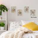 3 x TLESKE Vintage Fall Leaves Pumpkin Posters Prints Unframed 8x10 Set of 4, Autumn Rutsic Maple Oak Leaf Wall Art Prints Decor for Farmhouse Bedroom Living Room, Thanksgiving Wall Pictures (10L" x 8W")