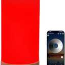 SHINGJIAO Revive - Red Light Lamp: Red Light for Sleep 660nm Melatonin Promoting Natural Sleep Aid, Bedroom & Nursery Nightlight (Milk Shade and Wood Base)