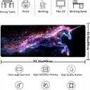 Cute Unicorn Mouse PadAstral Keyboard MatLaptop Computer Protector with Non-Slip Rubber BaseLarge Extended MousePads Gifts for Desk Office HomeDeskmat Decor 31.5" x 11.8"