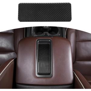 RT-TCZ for Silverado Armrest Tray Mat Trim Cover Carbon Fiber for Chevy Silverado/Suburban/Tahoe 2014-2018 for GMC Sierra/Yukon 2014-2018 Soft Carbon Fiber Interior Accessories 1pcs