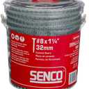 Senco 08T125W DuraSpin #8 x 1-1/4-inch, Cement Board Collated Screw, 1,000 Ct.